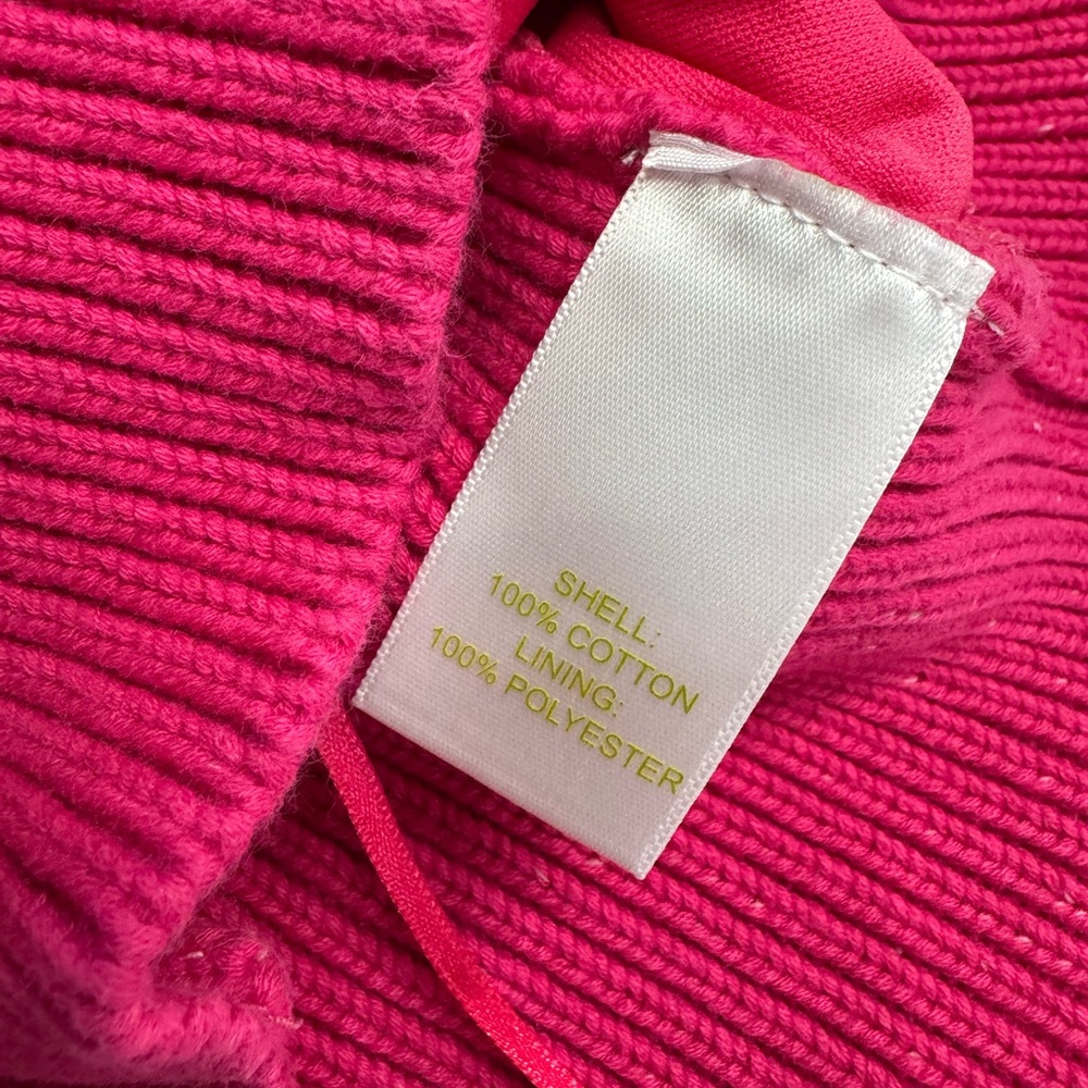 House of Harlow 1960 Women’s Sz S Pink Crochet Knit Sleeveless Crop Sweater Tank - Picture 3 of 6